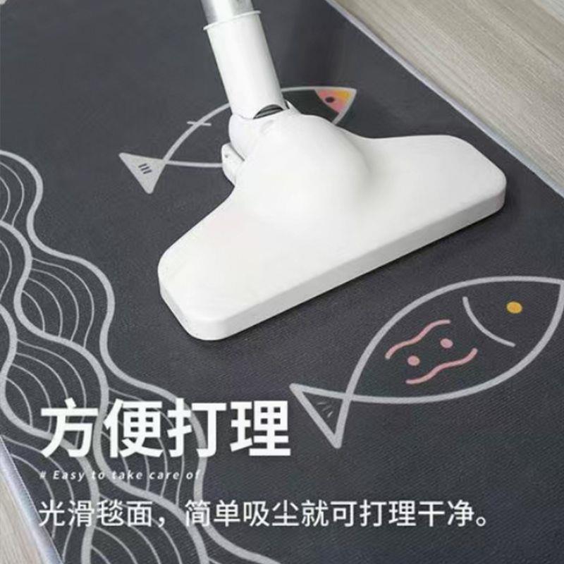 厨房地垫满铺吸水吸油耐脏免洗地毯家用可裁剪铺地大面积防滑脚垫