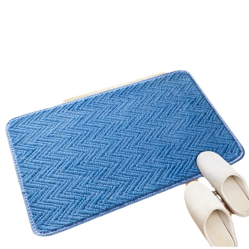 New jacquard curved carpet, kitchen bathroom, anti-slip doormat, bathroom absorbent mat, living room and bedroom entrance floor mat Application Scenario
