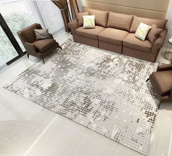 Red Sun Carpet: Simple hotel bedroom rectangular carpet, home soft furnishings, Nordic living room sofa, coffee table, anti-slip carpet pic 9