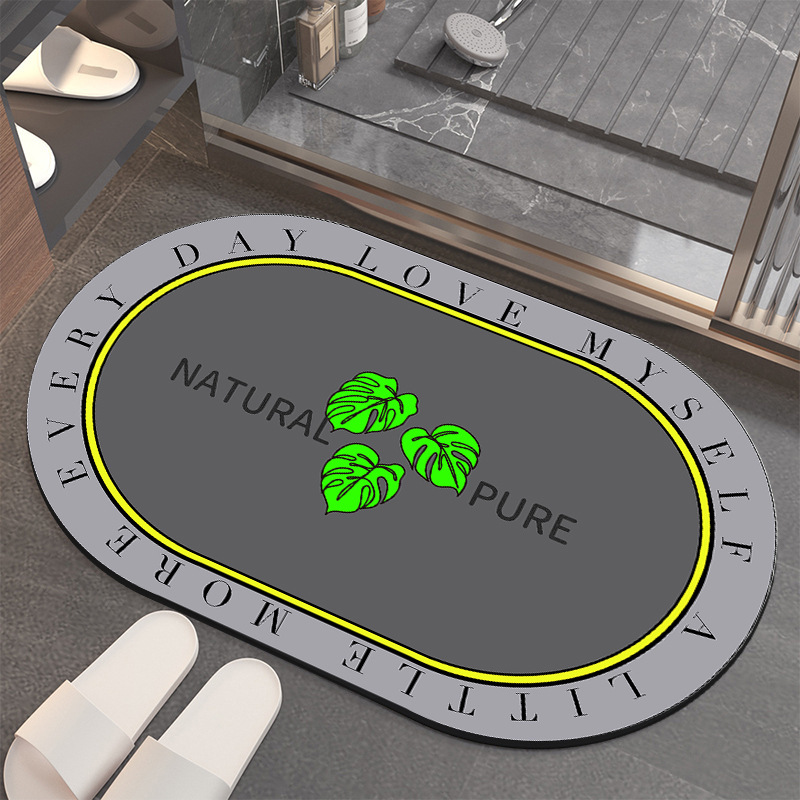 Wholesale of household diatom mud floor MATS, kitchen and bathroom absorbent floor MATS, bathroom soft MATS and absorbent MATS from manufacturers details Picture