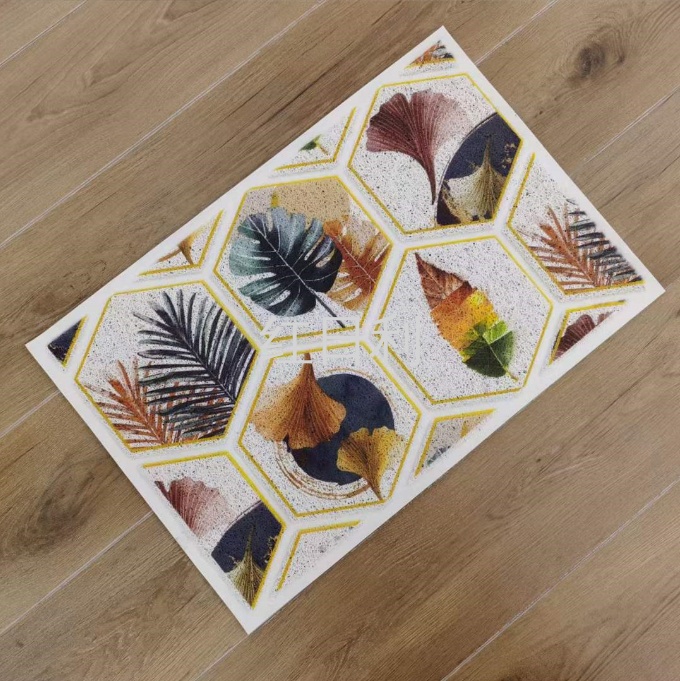 Red Sun Carpet 3D Brushed and Printed Mat for Living Room, Bathroom and Home Floor MATS - Spring, Summer, Autumn and Winter Scenery Series pic 3