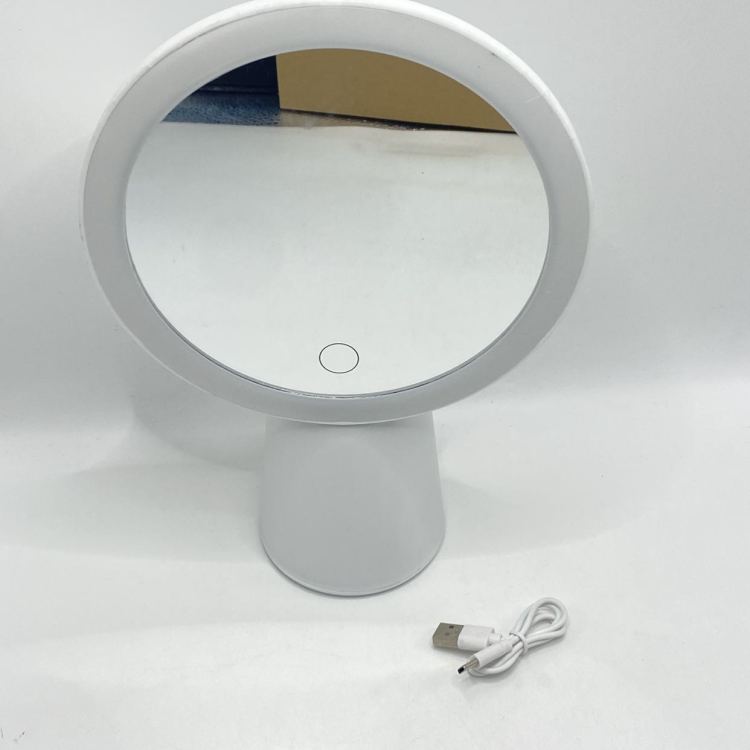 LED makeup mirror, female student dormitory beauty mirror, lampstand type supplementary light mirror, desktop dressing mirror, rechargeable mirror