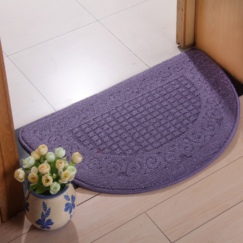 Semi-circular floor MATS, carpet floor MATS, household anti-slip MATS, bathroom entrance MATS, foot MATS, custom gifts, logos Specification image