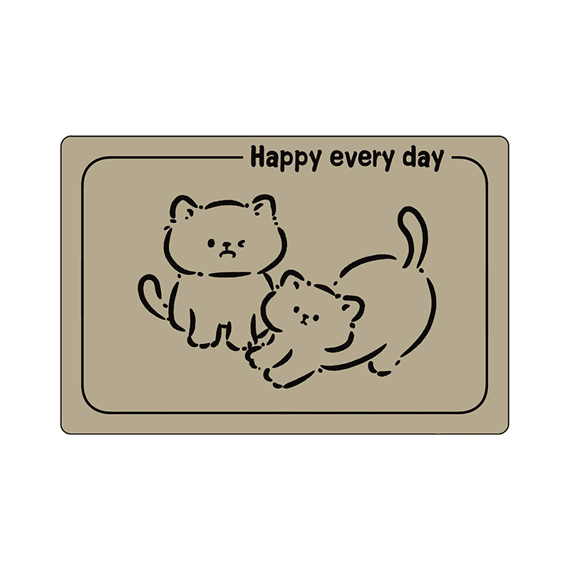 Home cute bear bathroom anti-slip mat, bathroom dirt-resistant doormat, cartoon water-absorbing and quick-drying anti-slip mat Application Scenario