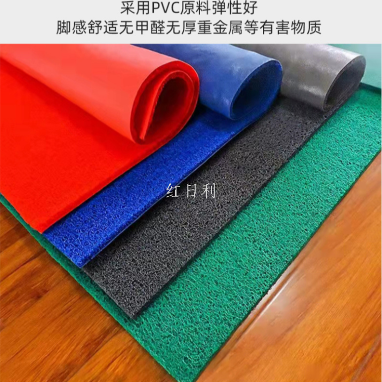 Customized pvc plastic carpet, logo, elevator week blanket, outdoor door mat, silk circle floor mat, hotel welcome blanket details Picture