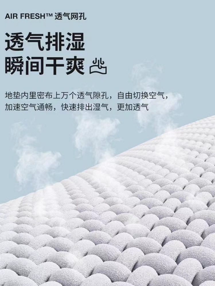 珊瑚绒INS家用卫生间鹅卵石吸水地垫简约慢回弹防滑门垫浴室垫子详情5