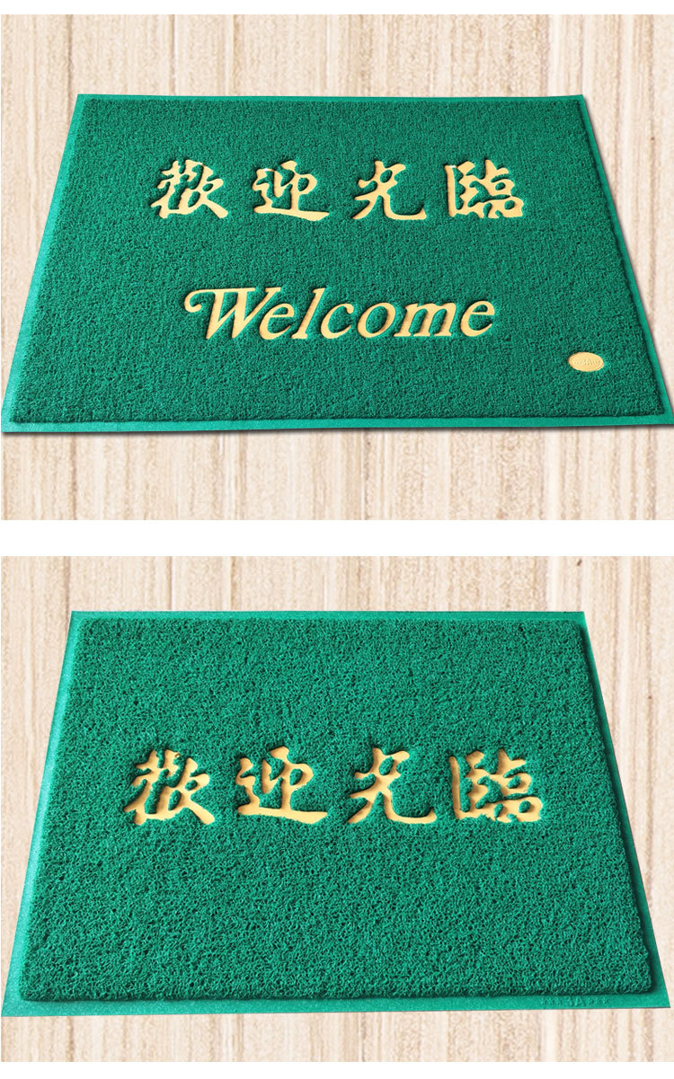 Welcome to the floor mat for safe home entrance and exit. It is a thick anti-slip welcome carpet and green and blue floor mat pic 20