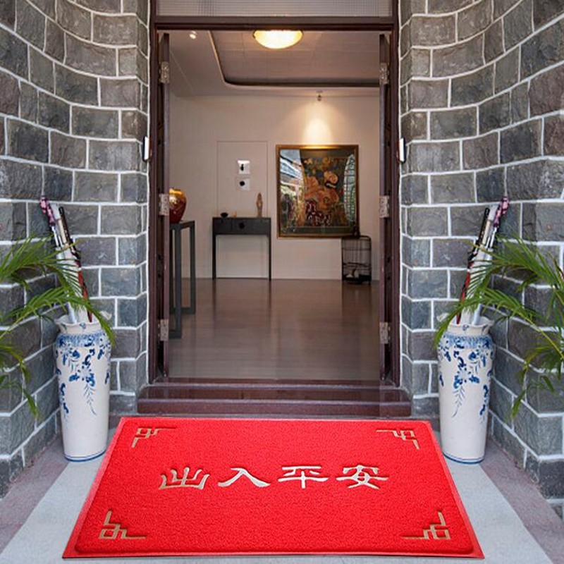 Welcome to the home floor mat for safe entry and exit at the main entrance. Extra thick anti-slip mat, carpet, door mat