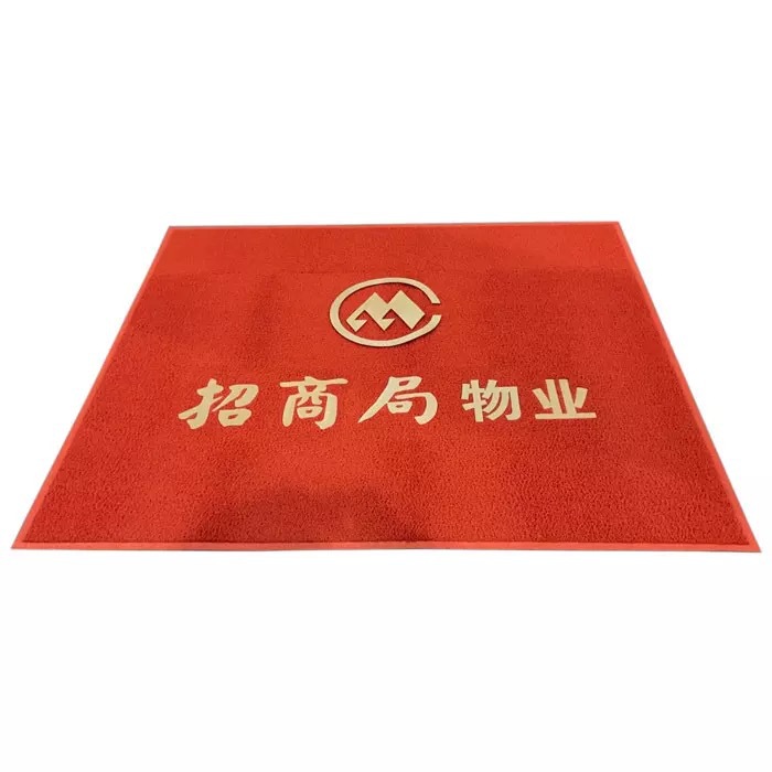 Customized pvc plastic carpet, logo, elevator week blanket, outdoor door mat, silk circle floor mat, hotel welcome blanket pic 6