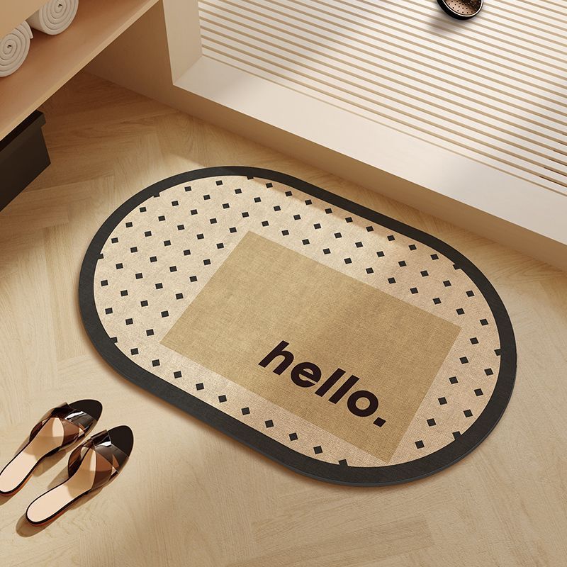 New Nordic bathroom diatom mud floor mat, anti-slip and water-absorbing foot mat, anti-slip, wear-resistant and quick-drying carpet for bathroom door details Picture