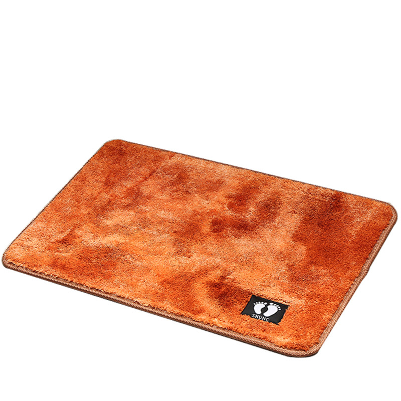 Red Sun Carpet 40*60 ultra-fine fiber anti-slip Floor mat, Amazon export single small foot logo bathroom door deep Absorbent door mat tie-dyed color floor mat, simple style, super Absorbent series Application Scenario