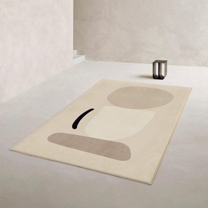 Cross-border modern and simple Morandi color living room carpets, sofas, coffee tables, blanket MATS, home bedroom bedside floor MATS, consignment details Picture