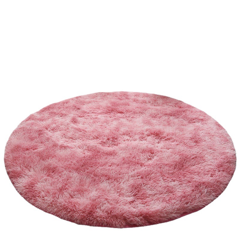 Thickened long-haired tie-dyed carpet floor MATS, children's tent MATS, hanging basket MATS, rattan chair MATS, computer chair MATS, wholesale from manufacturers Application Scenario