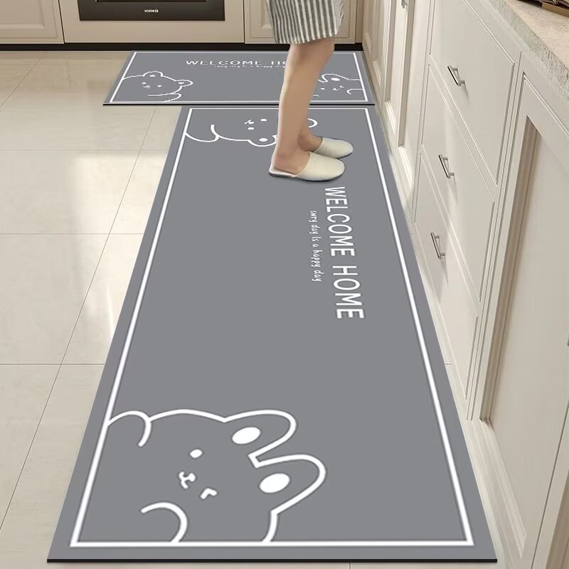 Cross-border kitchen floor MATS, dirt-resistant and anti-slip MATS, diatom mud absorbent kitchen floor MATS, customizable and customizable kitchen carpets Application Scenario