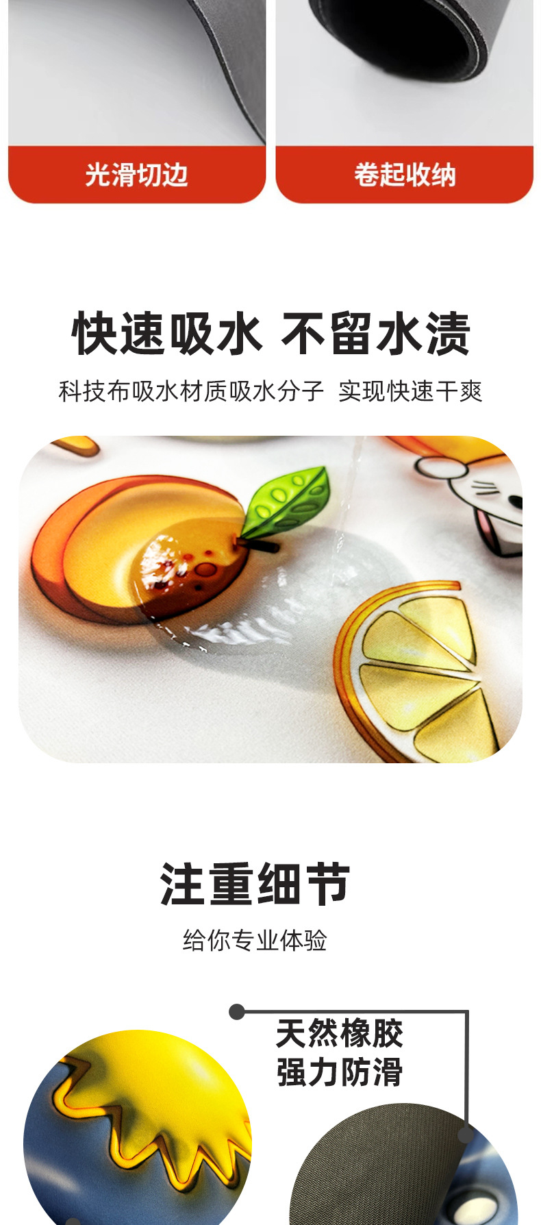 抖音爆款现货3D立体膨胀花朵软硅藻泥地垫浴室卫生间厕所防滑脚垫详情3