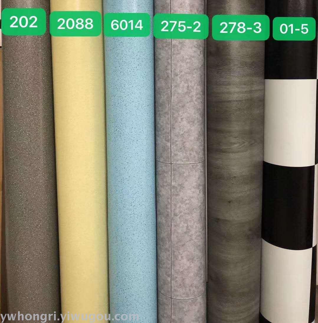 pvc floor leather for children's rooms, study rooms, factories, studios, black mesh engineering leather floor leather details Picture