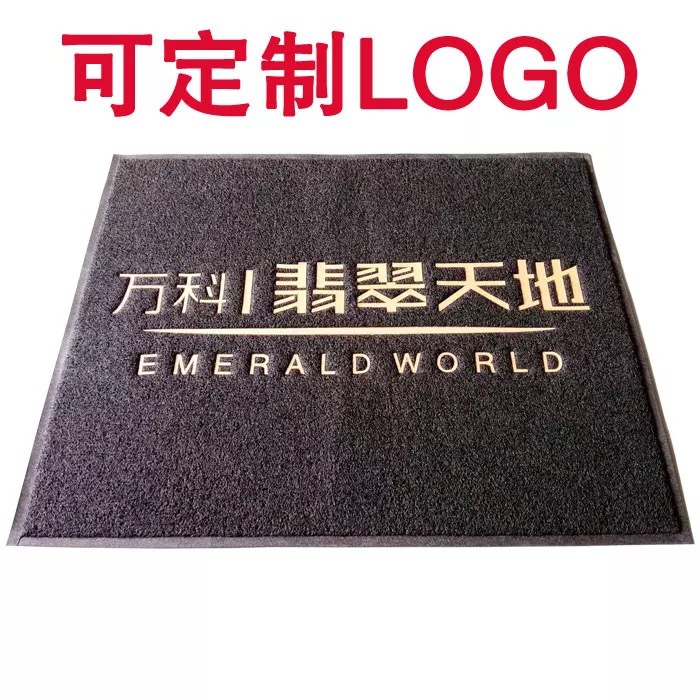 Customized pvc plastic carpet, logo, elevator week blanket, outdoor door mat, silk circle floor mat, hotel welcome blanket pic 4
