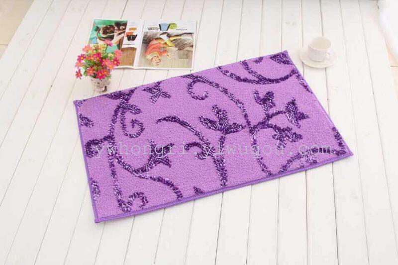 The new glossy silk jacquard carpet door mat is anti-slip, waterproof, soft and comfortable Specification image