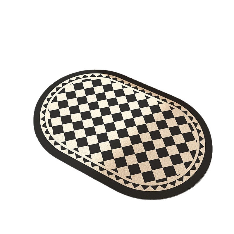 New Nordic bathroom diatom mud floor mat, anti-slip and water-absorbing foot mat, anti-slip, wear-resistant and quick-drying carpet for bathroom door Application Scenario