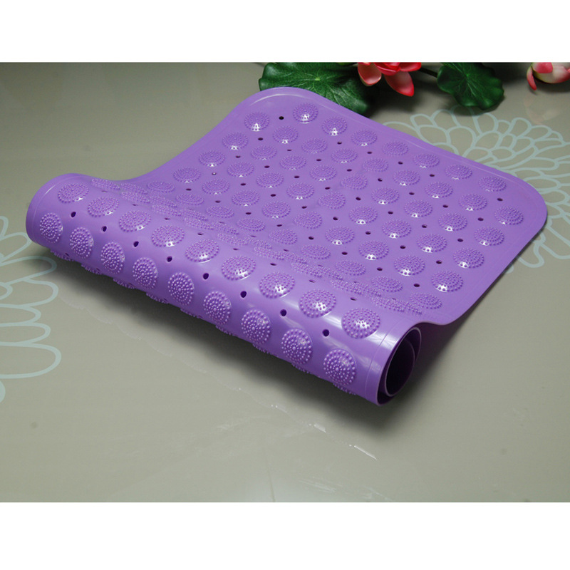 Hongri Carpet pvc floor mat, home floor mat, bathroom shower massage foot mat, solid color anti-slip bathroom mat wholesale pic 3
