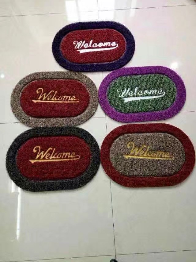 pvc special-shaped mat, anti-slip carpet, floor mat, door mat, two-color brushed embossed mat, mixed styles and colors pic 3