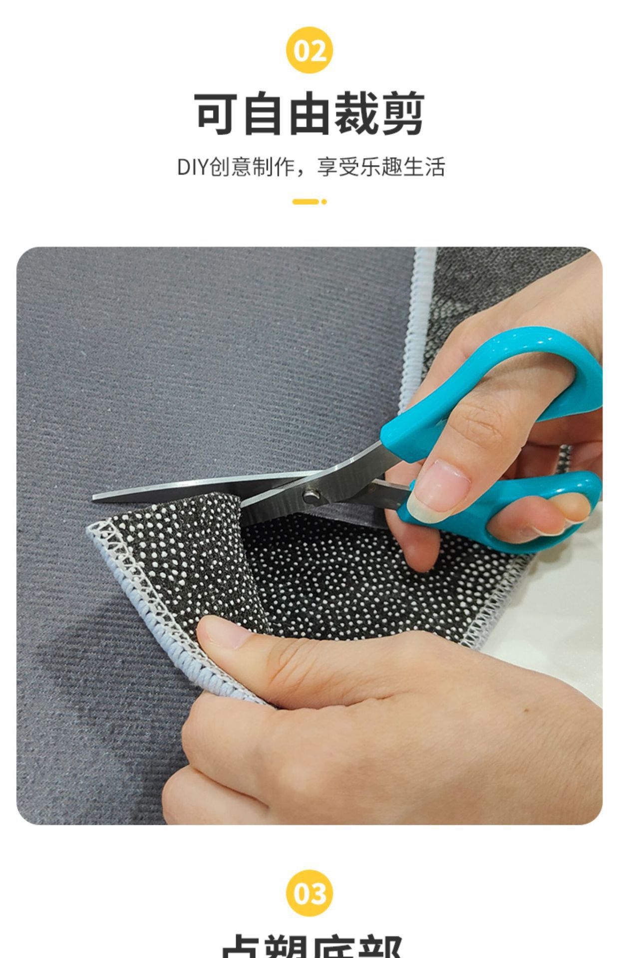 圆形地毯摩洛哥民族风卧室地垫沙发摇椅垫床前垫脚下水晶绒垫子详情8