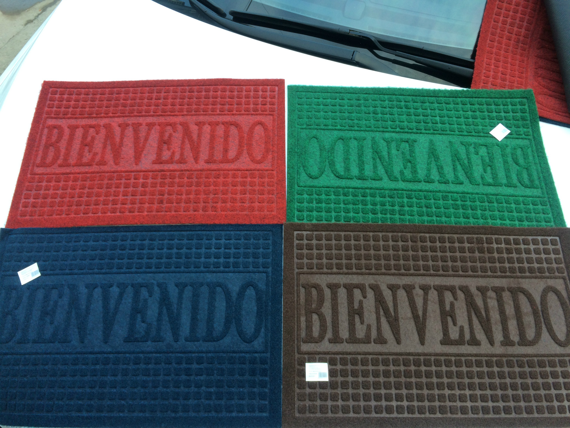 Cheap Spanish-language textured and embossed doormat, best-selling floor mat and anti-slip mat pic 4