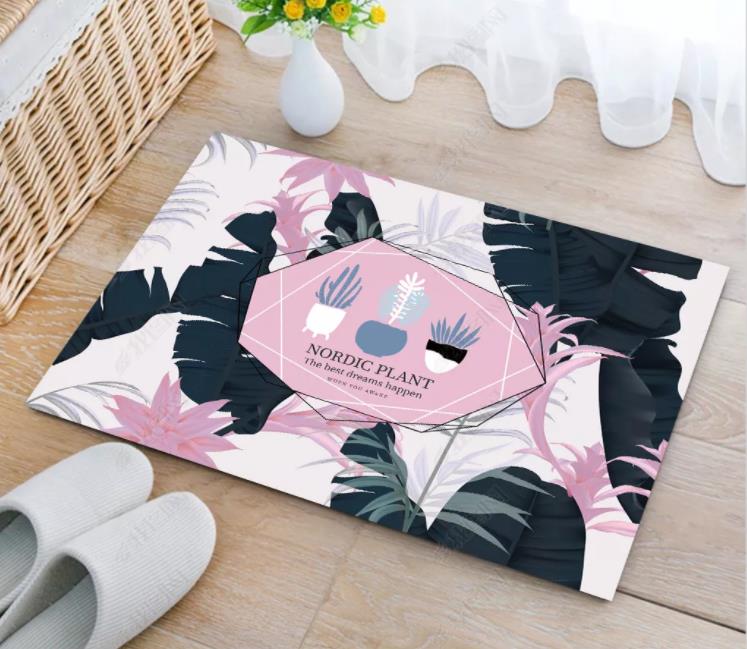 European-style fashionable entrance door MATS, bedroom door MATS, kitchen floor MATS, bathroom absorbent floor MATS, anti-slip MATS, and toilet oil-proof MATS pic 17