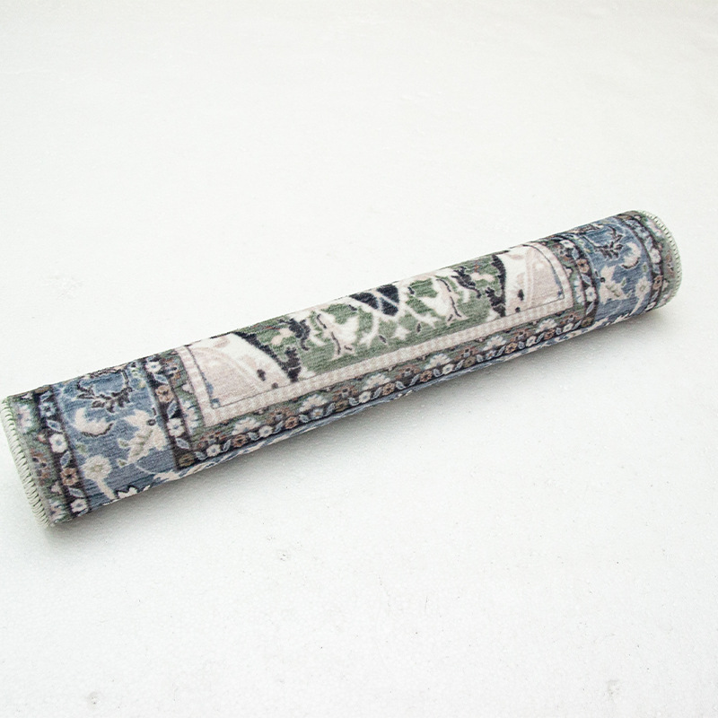 Bohemian ethnic style kitchen carpet, cross-border Amazon entrance long strip floor mat, thickened anti-slip short pile mat Specification image