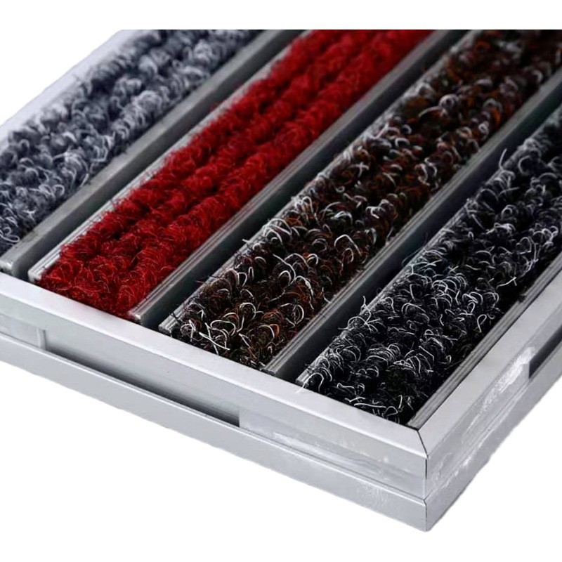 Professional aluminum alloy dust-proof and dust-removing floor mat carpet manufacturer, durable aluminum alloy mud scraper mat Application Scenario