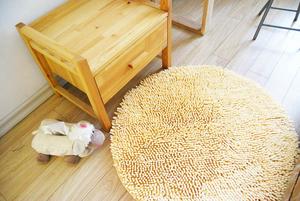 Round long wool super fine fiber anti-slip mat, door mat, bathroom anti-slip mat details Picture