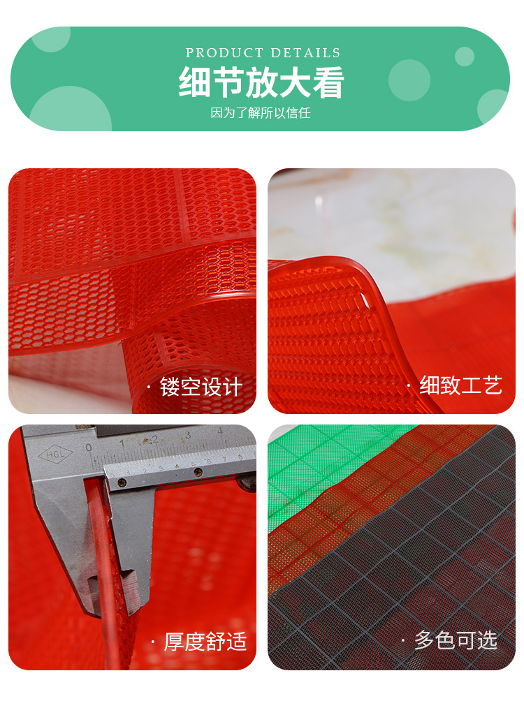 Wholesale of modern, simple and anti-slip PVC roll floor MATS from Hongri Carpet. Direct sales from the manufacturer of transparent hollow anti-slip MATS pic 13