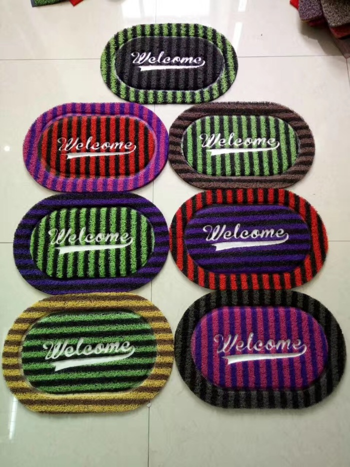 pvc special-shaped mat, anti-slip carpet, floor mat, door mat, two-color brushed embossed mat, mixed styles and colors pic 4