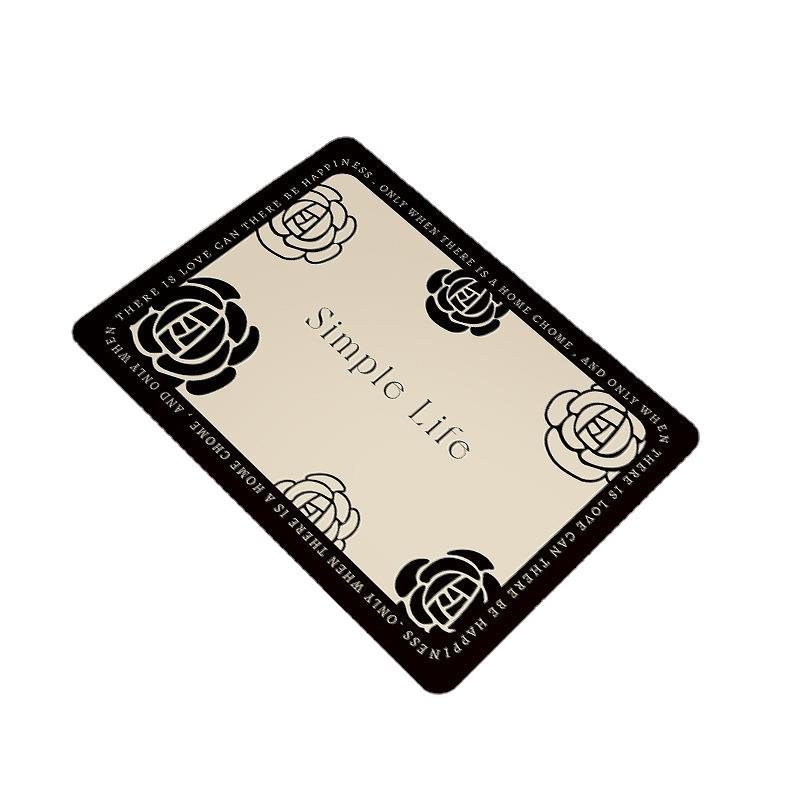 French-style soft diatom mud absorbent floor mat, anti-slip bathroom door mat, toilet foot mat, bathroom door mat Application Scenario