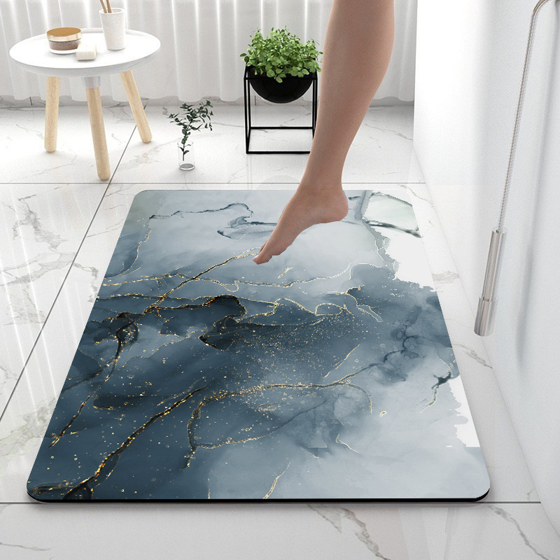 红日软硅藻泥浴室吸水垫防滑垫速干厕所卫生间门口垫洗手间地毯
