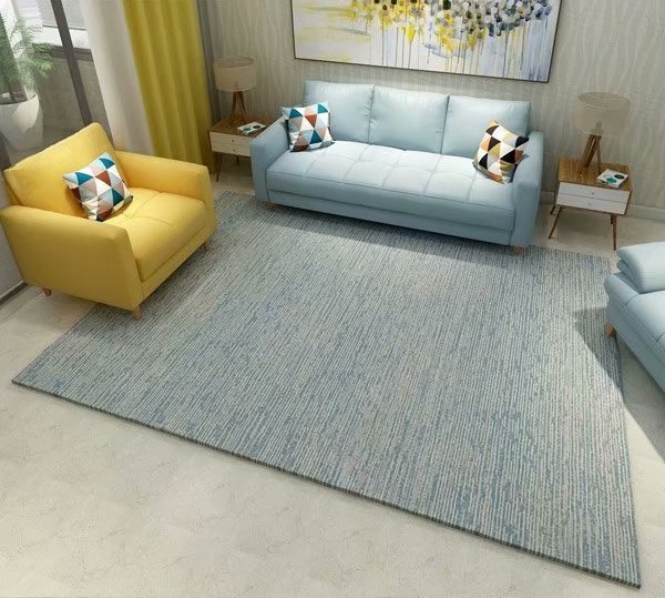 Red Sun Carpet: Simple hotel bedroom rectangular carpet, home soft furnishings, Nordic living room sofa, coffee table, anti-slip carpet pic 2