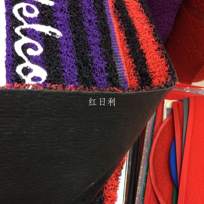 pvc special-shaped mat, anti-slip carpet, floor mat, door mat, two-color brushed embossed mat, mixed styles and colors Item Picture