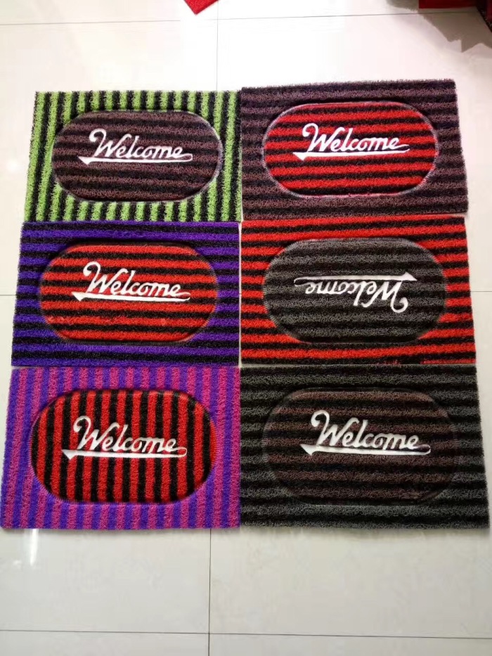 pvc special-shaped mat, anti-slip carpet, floor mat, door mat, two-color brushed embossed mat, mixed styles and colors pic 5