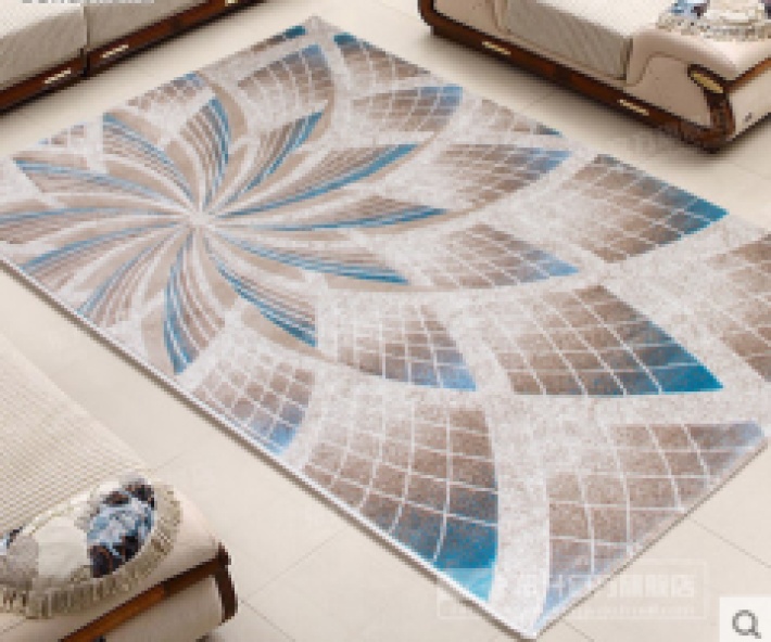 The Simple Flower Language Blue Dream series block blanket is waterproof and anti-slip, suitable for living rooms, bedrooms, studies, etc pic 2