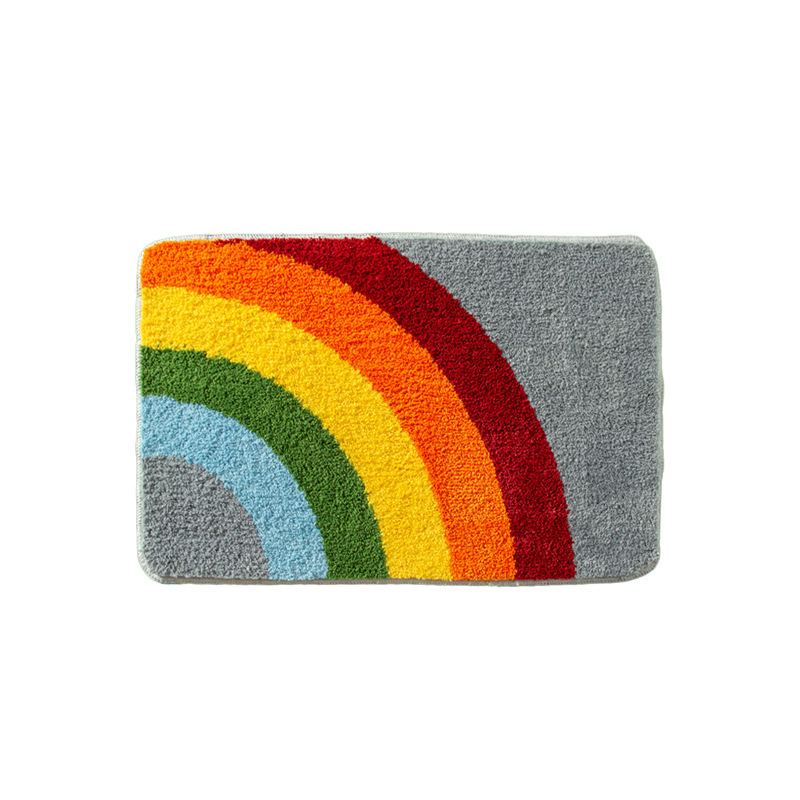 Hongri Carpet Home tufted carpet, flocked rainbow bathroom door mat, absorbent pad, thickened anti-slip pad Application Scenario