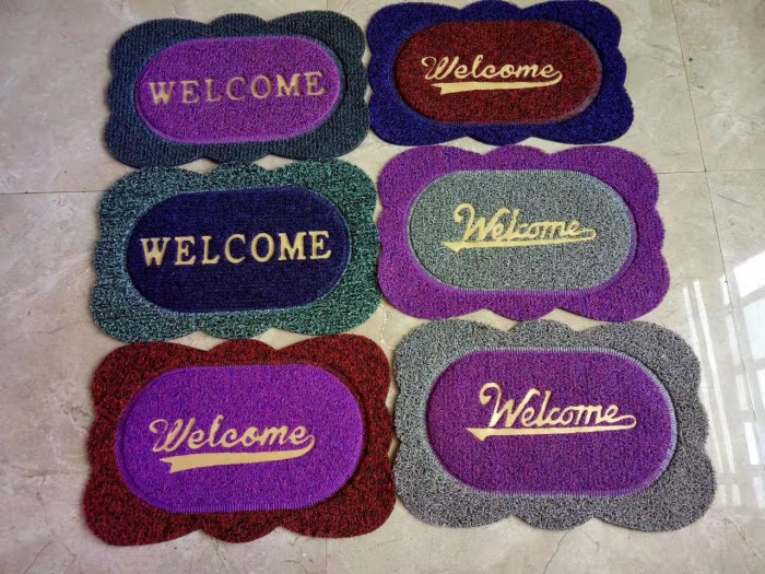 pvc special-shaped mat, anti-slip carpet, floor mat, door mat, two-color brushed embossed mat, mixed styles and colors pic 2