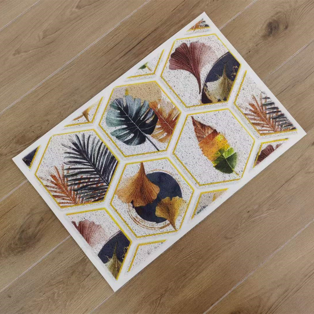 Red Sun Carpet 3D Brushed and Printed Mat for Living Room, Bathroom and Home Floor MATS - Spring, Summer, Autumn and Winter Scenery Series details Picture