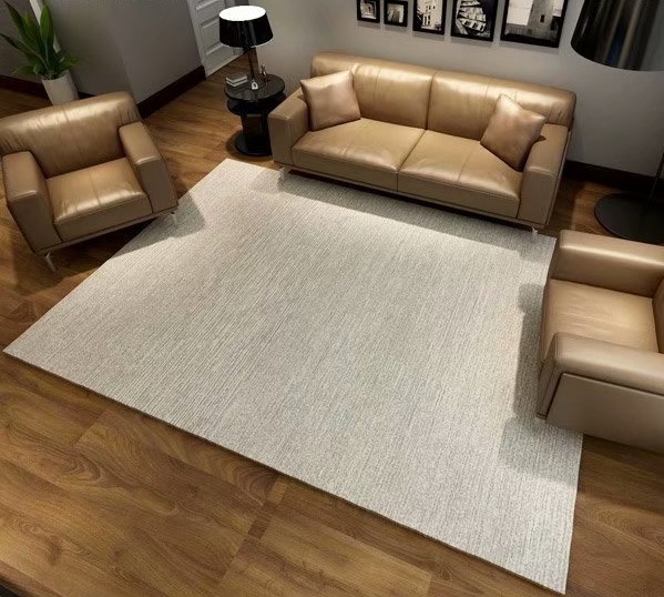 Red Sun Carpet: Simple hotel bedroom rectangular carpet, home soft furnishings, Nordic living room sofa, coffee table, anti-slip carpet pic 5