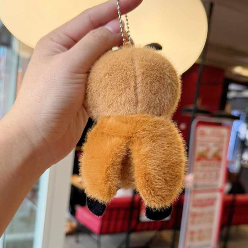 创意小蟑螂毛绒挂件可爱小强钥匙扣公仔玩偶包包挂饰娃娃礼物批发详情5