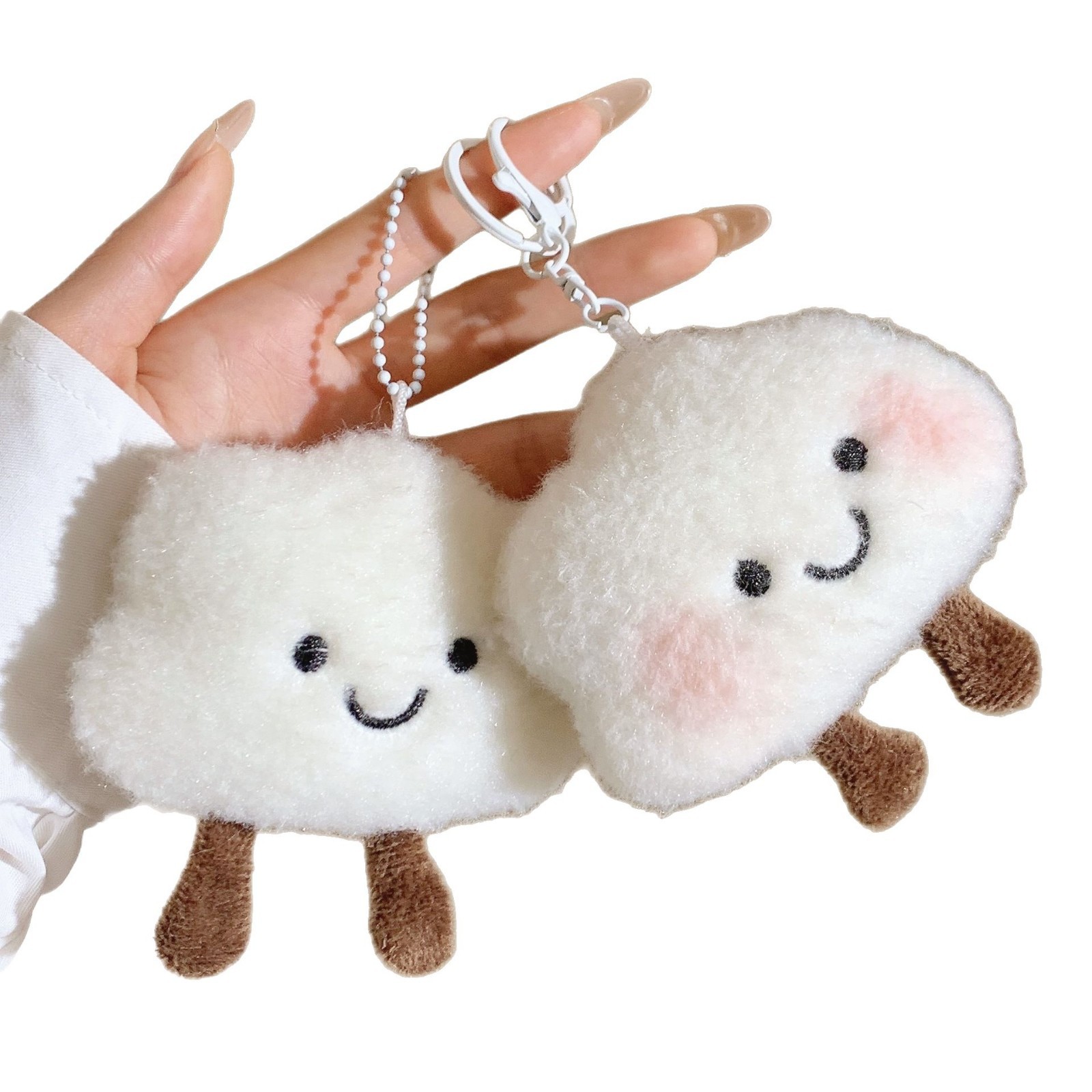Cute plush toy pendants for event street stalls, girlish keychains, bags, accessories and small gifts Application Scenario