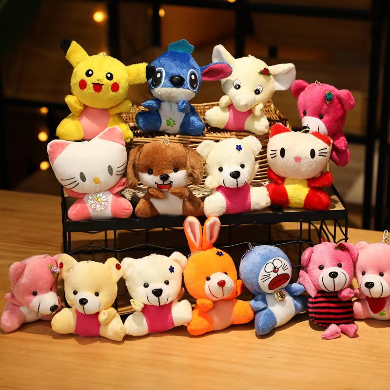 Wholesale of 7-inch and 8-inch plush toys and pendants for wedding celebrations, which are scattered at street stalls and used for ring-tossing and ground promotion Item Picture