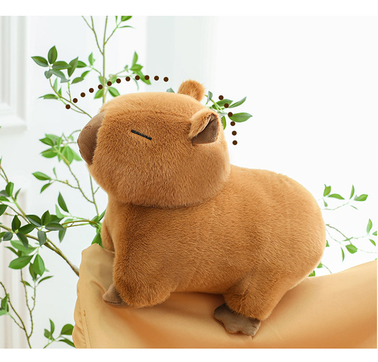 代发趴款卡皮巴拉毛绒玩具玩偶网红水豚抱枕卡皮巴拉公仔生日礼物详情25