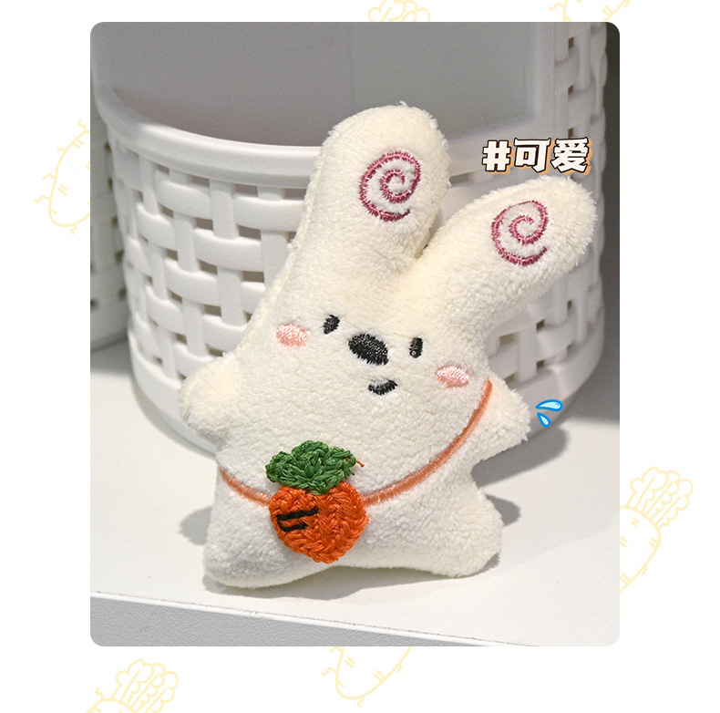 新款创意背水果卡通毛绒公仔包包小挂件可爱小动物玩偶钥匙扣挂饰详情10