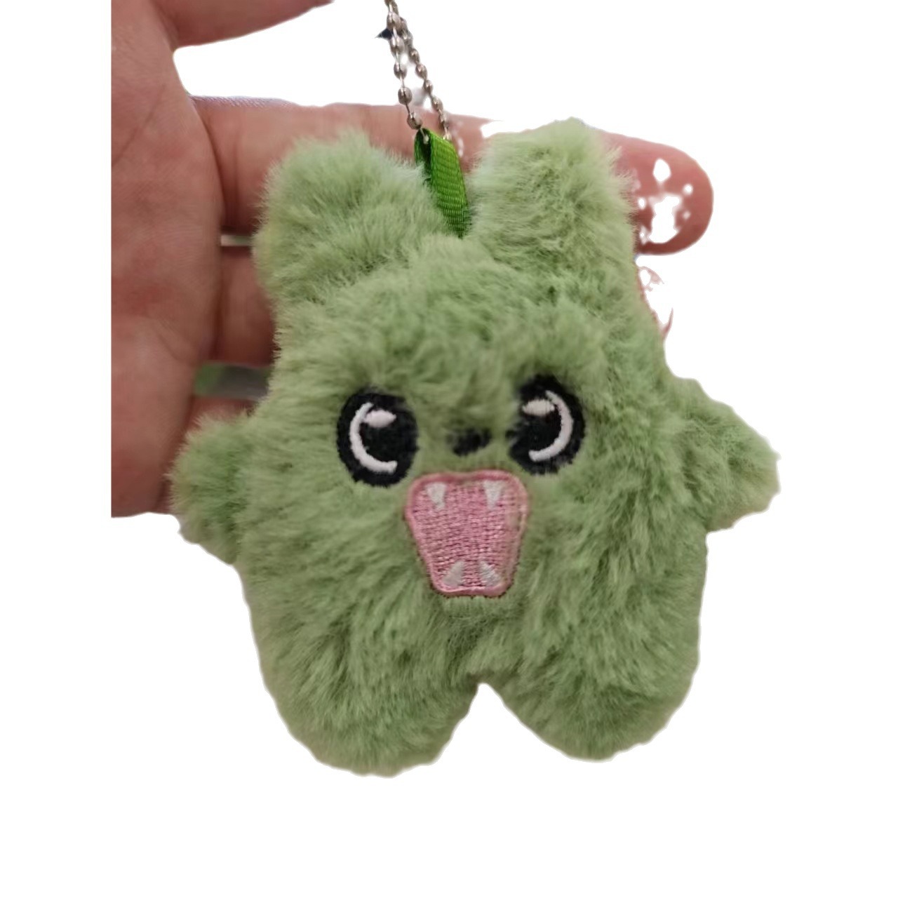 Xiaohongshu's same style of little snow monster plush keychain, cute mouse schoolbag pendant, bag accessory, claw machine doll Application Scenario