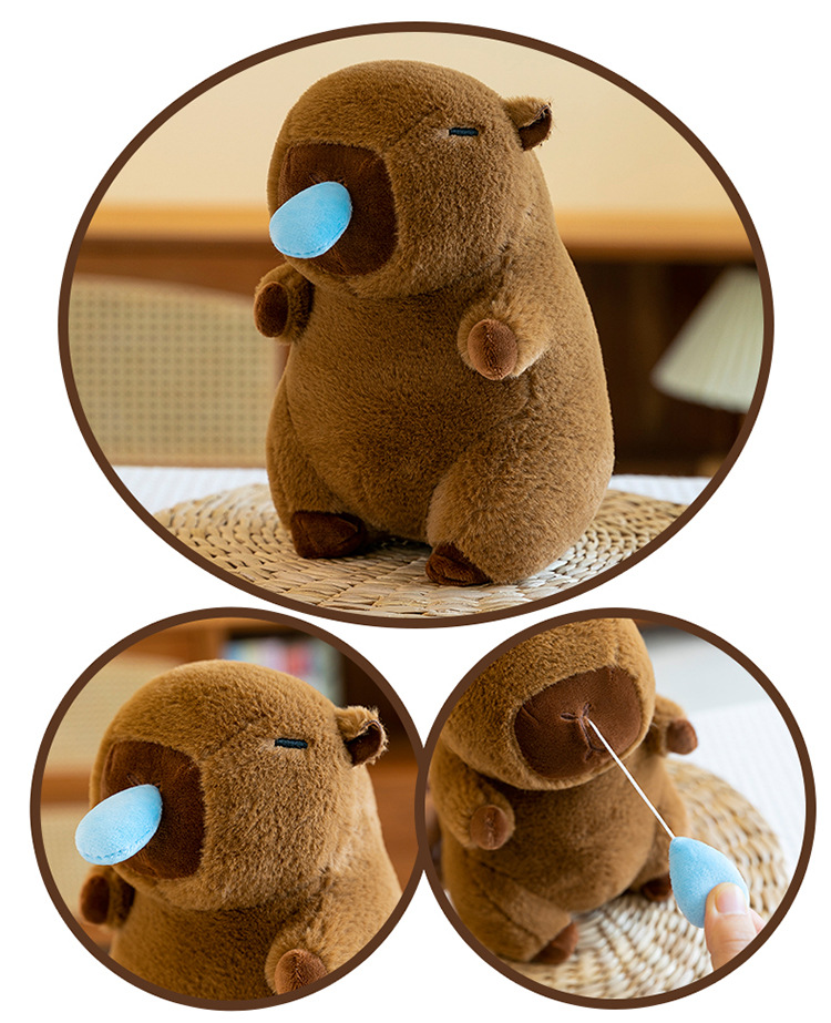 八寸卡皮巴拉毛绒玩具水豚公仔玩偶抓机娃娃婚庆抛洒礼品爆款批发详情13